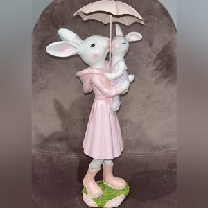 Easter bunny decoration hand painted